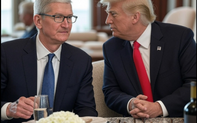 Apple CEO Tim Cook Meets With Trump at Mar-a-Lago